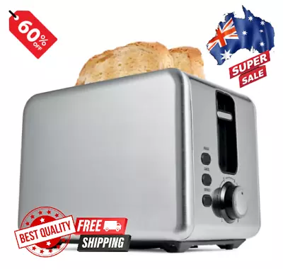 $28.48 • Buy Toaster 2 Slice Electric Stainless Steel With Wide Slots Crumb Tray Toast Slot