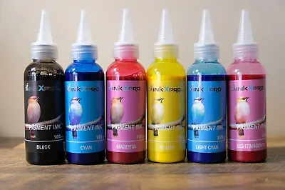 INKXPRO 6X100ml Professional UV/Water Resistant Pigment Ink For Epson Printers • $29.99