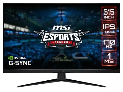 MSI G321Q 32  WQHD IPS 170Hz G-Sync 1ms Gaming Monitor G321Q • $539