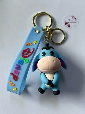 Winnie The Pooh Themed Eeyore (hands Clasped) Keyring Keychain More Characters • £5.50