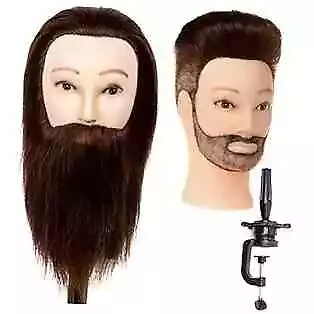  Male Mannequin HeadTraining Head With 100% Human Hair14” Barber Mannequin  • $55.41