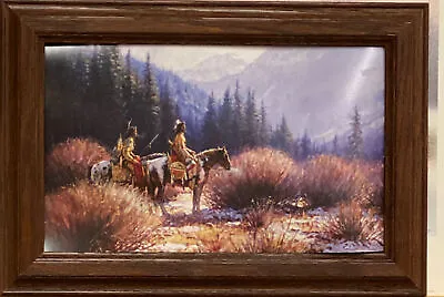 Martin Grelle Warriors In The Willows Framed (Wood) 14.5 X 10 • $36.95