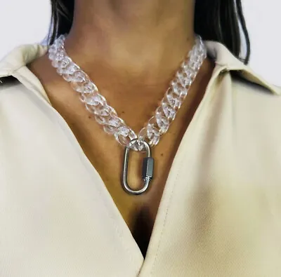 £8.99 • Buy Acrylic&metal  Choker Necklace Zara Topshop River Island Style Fashion Jewellery