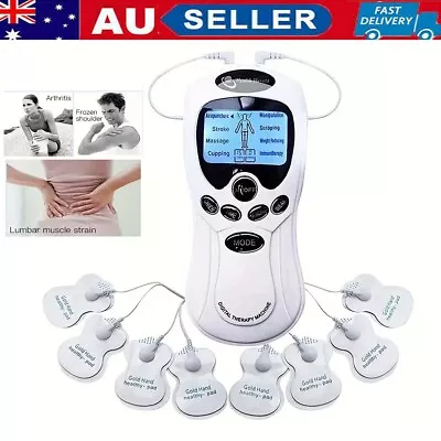 Tens Unit Electric Pulse Massager Muscle Stimulators Black Pain Relief Machine • $14.99