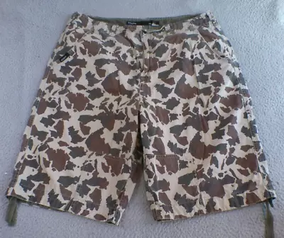 Rocawear Shorts Men's Size 40 Brown Camo Bermuda Pockets Cotton Logo • $28.88