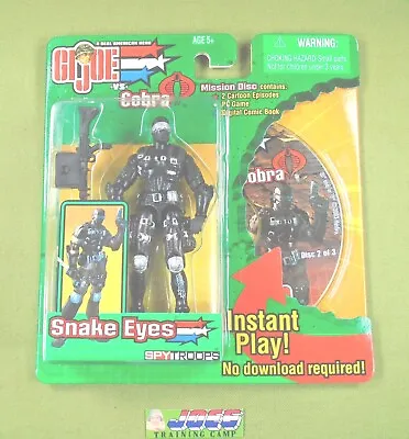 2002 Snake Eyes V.14 FIGURE W/MISSION DISC Spy Troops Joe Vs Cobra MOC MIP JTC • $15