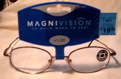 Magnivision  Reading Glasses +1.00   #5 • $4.99