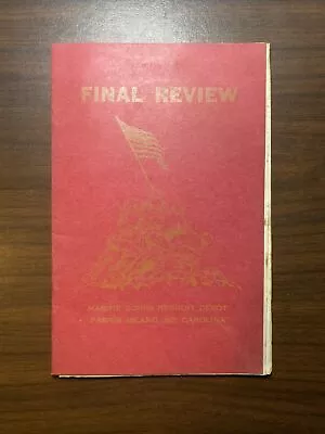 Marine Corps Final Review Booklet/pamphlet Recruit Depot  • $14.95