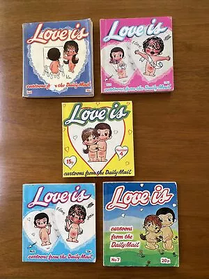 Love Is … Cartoon Books 2 3 4 5 &7 Kim Grove/Casali 1971 • £25