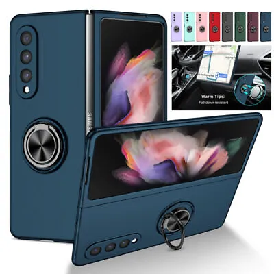 $12.47 • Buy Shockproof Case For Samsung Galaxy Z Fold2/Z Fold3 5G Magnetic Ring Stand Cover