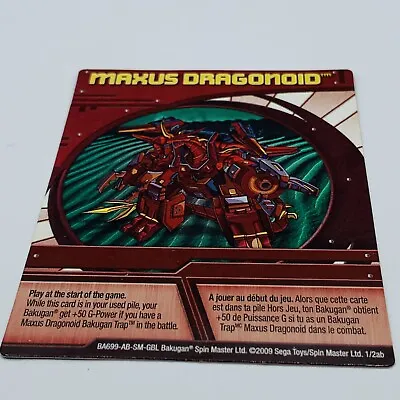 $9.95 • Buy Rare Bakugan Maxus Dragonoid Character Ability Card BA699-AB-SM-GBL 1/2ab
