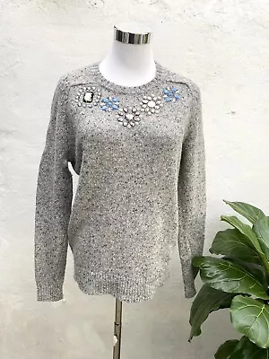 J Crew Lambs Wool Jewel Jumper- Sz XS • $59