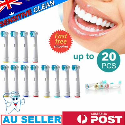 $8.99 • Buy NEW Electric Replacement Braun Toothbrush Heads Oral B Compatible Brush Generic