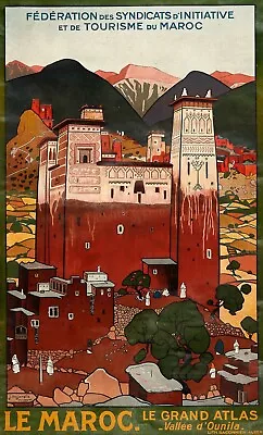 £3.99 • Buy  Le Maroc Vintage  Travel Poster Various Sizes
