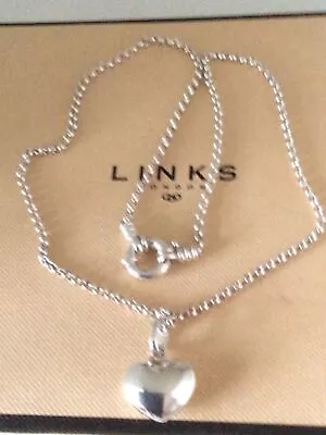 Links Of London Belcher Necklace With Heart Pendant • £94.99