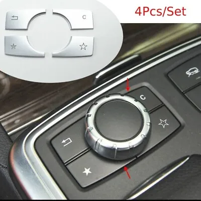 Car Multimedia Buttons Sequins Trim For Mercedes-Benz ML GL W166/X166 2012-2015 • $8.94