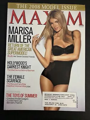 Maxim Magazine #127 July 2008 Marisa Miller SuperModel Issue Lad Mag Batman • $9.99