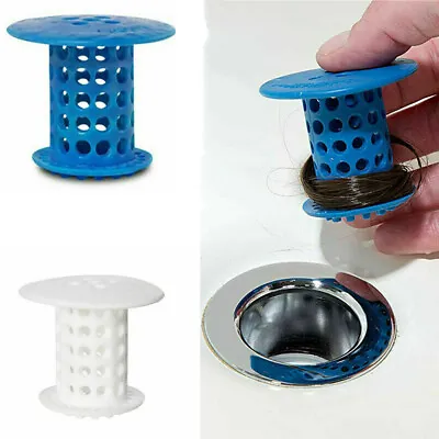 £3.28 • Buy Sink Strainer Hair Trap Shower Bath Plug Hole Waste Catcher Drainer Stoppers UK