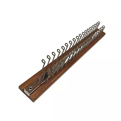 Vintage Wall Mount Neck Tie Belt Rack Holds 36 Wood Metal 19  Retro Organizer • $18