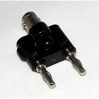 BNC Female Jack To Two Dual Banana Male Plug Connector Adapter (US Stock) • $8.61