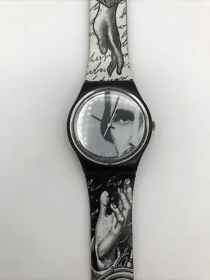VINTAGE Swatch GLANCE By Piero Fornasetti (1992) GB149 Watch - WORKS! • $39.95