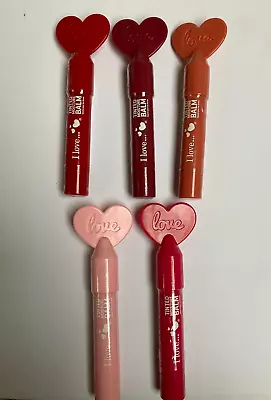 Heart - I Love... Tinted Moisture Lip Balm *Choose Your Shade* New & Sealed • £3.99