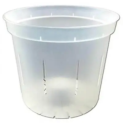 6  Slotted Clear Orchid Pots By RePotme - 3 Pack (Crystal Clear) • $17.99