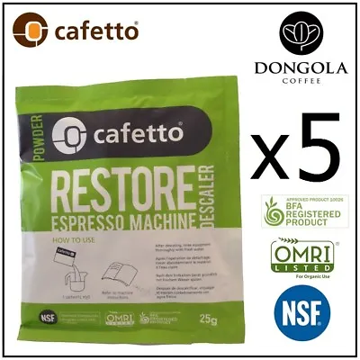 $17.95 • Buy 5PK DELONGHI DESCALER Organic Powder Limescale Espresso Coffee Machine Descale