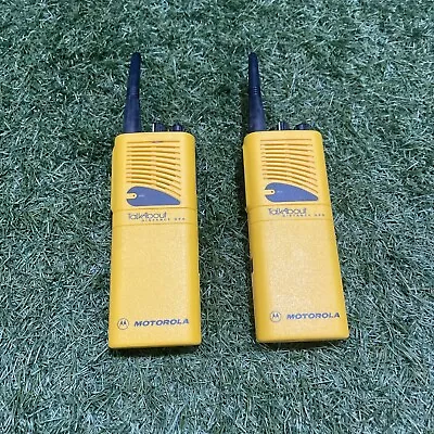 (2) Motorola Talkabout Distance DPS P24SRX03G2AA Yellow Wireless 5 Mile Radio • $85