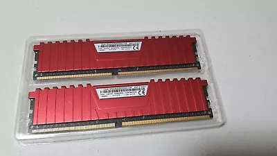 16GB (2x8GB) Corsair VENGEANCE® LPX DDR4-3000MHz CL15 Desktop/Gaming RAM (RED) • £10