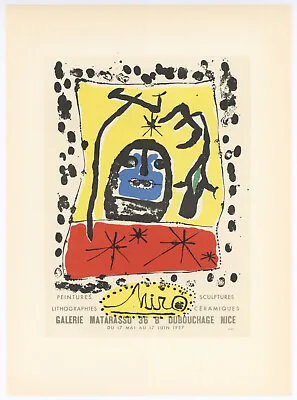 Joan Miro Lithograph Poster (printed By Mourlot) 12155j • $99.99