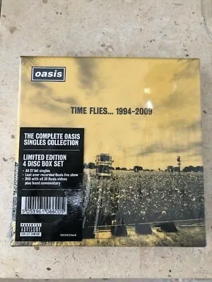 OASIS-TIME FLIES 1994-2009;Limited Edition Very Rare Deluxe 3 CD + DVD Box Set • £144
