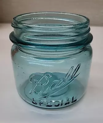 Vintage Blue Ball Special Wide Mouth Pint Mason Jar • $59.99