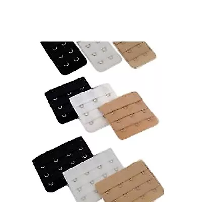 1 2 3 4 5 Hooks Bra Extenders Strap Clip Black White Nude Womens Extender Hook • $2.39