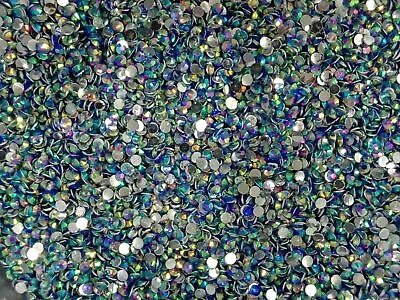 2mm Resin Rhinestone Gems Round Flat Back Crystal Nail Beads 2000pcs Sapphire • $4.75
