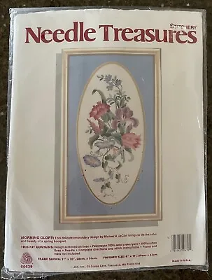Needle Treasures Crewel Embroidery Kit  Morning Glory  #00639 Fits 11 X20  Frame • $16