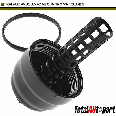 Oil Filter Housing Cap For Audi A4 A5 A6 Quattro Q5 Q7 S4 VW Touareg 3.0L 3.2L • $14.94