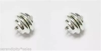 $41.99 • Buy 12  SILVER Plated MAGNETIC CLASPS Mag-Lok 11mm X 11mm (7/16 ) ~ Super Strong