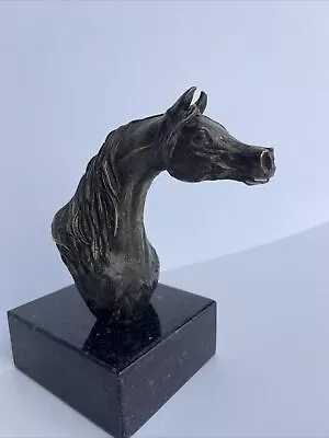 Bronze Metal Sculpture Statue Horse Signed Marcela Ganly Listed Equine Small • $1000