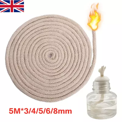 Replacement Oil Lantern Wicks Cotton Alcohol Kerosene Lamp Wick 5M * 3/4/5/6/8mm • £4.59