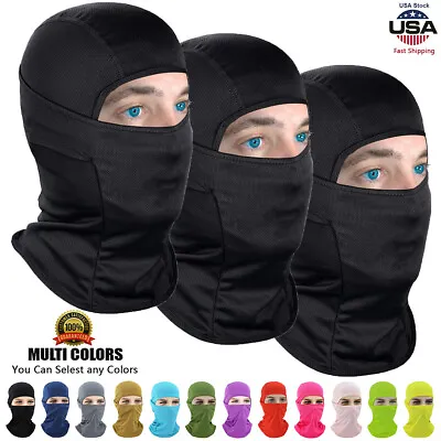 Men Women Balaclava Face Mask UV Protection For Outdoor Ski Motorcycle Sun Hood • $18.89