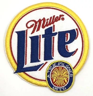 Miller Lite Beer Vintage Style Retro Patch Sew Iron On Hat Cap Shirt • $5.60