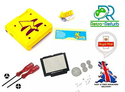 Pikachu Tail GameBoy Advance SP Nintendo GBA SP Housing Shell Screen + Tools • £18.99