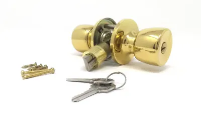 J & D Lock Co Mobile Home Exterior Entry Lock Brass • $21.95