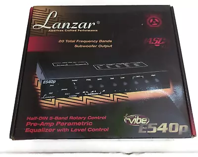 Lanzar E540P Parametric EQ Sub Output Line Input And Auxiliary Input • $59.99