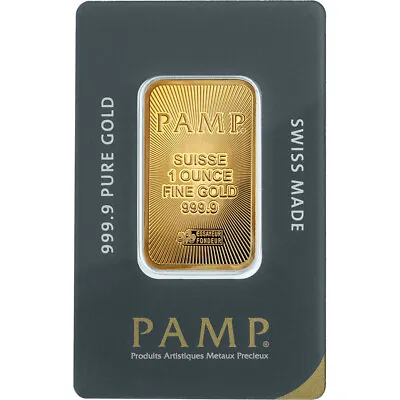 1 Oz Gold Bar - PAMP Suisse - 999.9 Fine In Sealed Assay • $2479.03