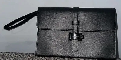 Montblanc 4810 Meisterstuck Westside Clutch Black Leather Bag • $389.99