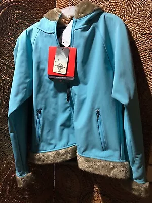 Marmot Women's Furlong Fleece Lined Faux Fur Trim Hood Jacket Sz XL • $24.99