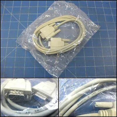 AWM E164571 9 Pin Female To 9 Pin Male RS232 Serial Cable (1.2m) • $10