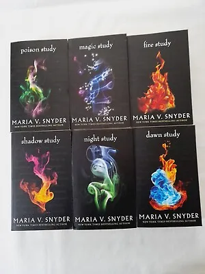 Maria V Snyder Bundle Chronicles Of Ixia 6 Book Set Poison Fire Night Dawn Study • £16.99